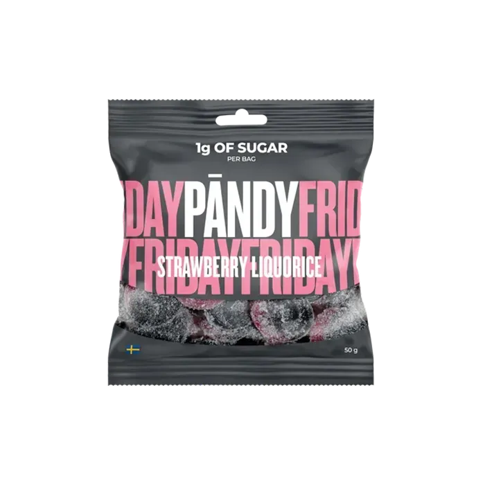 PÄNDY – Candy Strawberry/Liquorice (50g)
