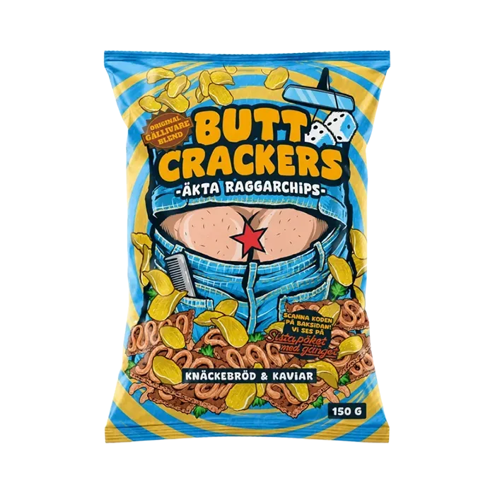 Butt Crackers Chips – Knäckebröd & Kaviar (150g)