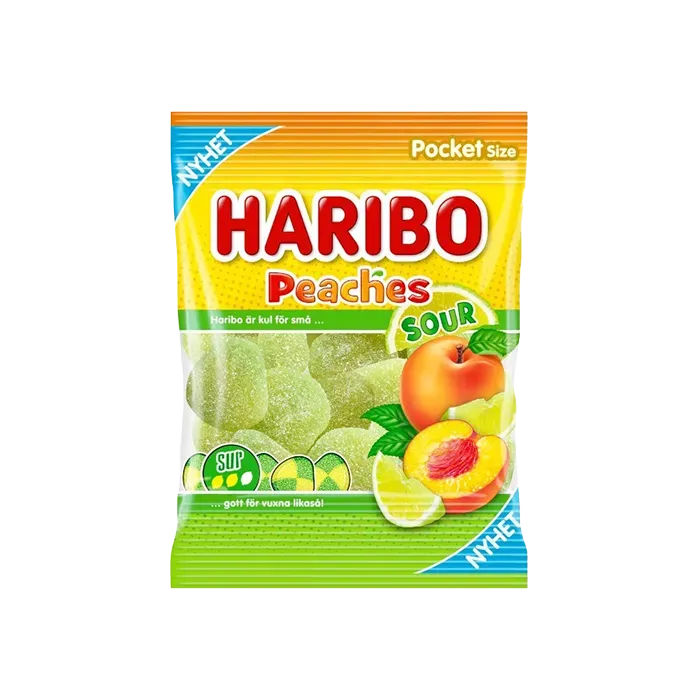 Haribo – Peaches Sour (70g)