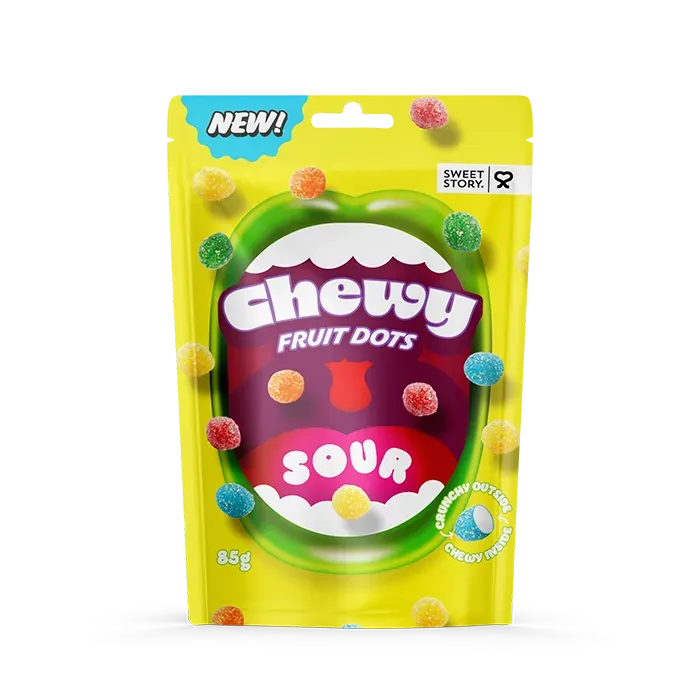 Sweet Story – Chewy Fruit Dots Sour (85g)