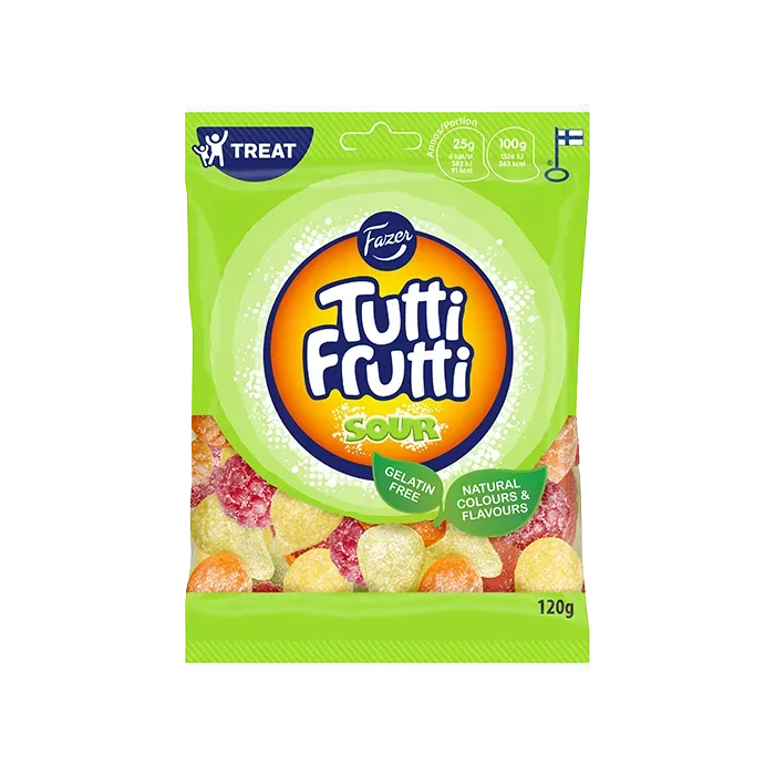 Fazer – Tutti Frutti Sour (120g)