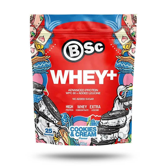 BSc – Whey+ Cookies & Cream (900g)