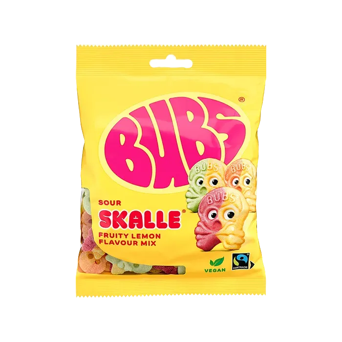Bubs – Fruity Lemon Sour Skulls (90 g)