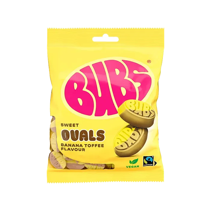 Bubs – Sweet Ovals Banana Toffee (90 g)