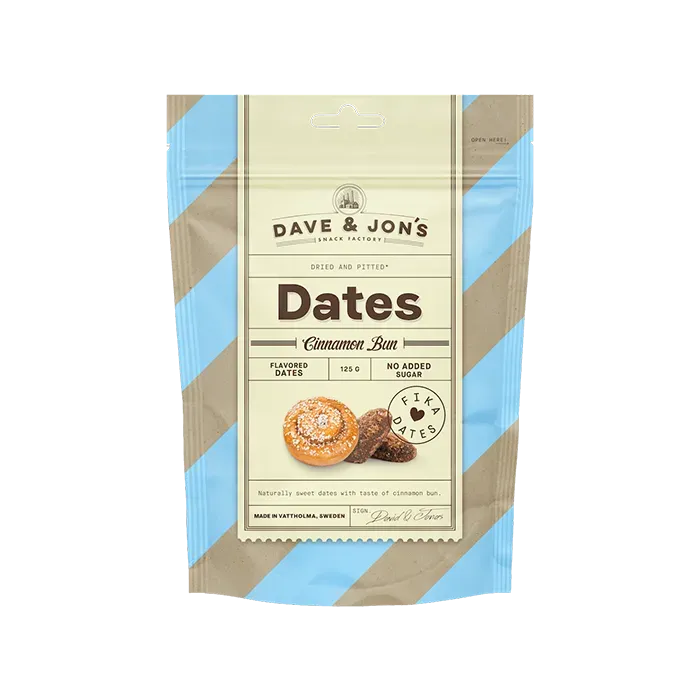 Dave & Jon's – Cinnamon Bun Fika Dates (125 g)