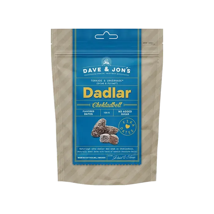 Dave & Jon's – Chocolate Balls Dates (125 g)