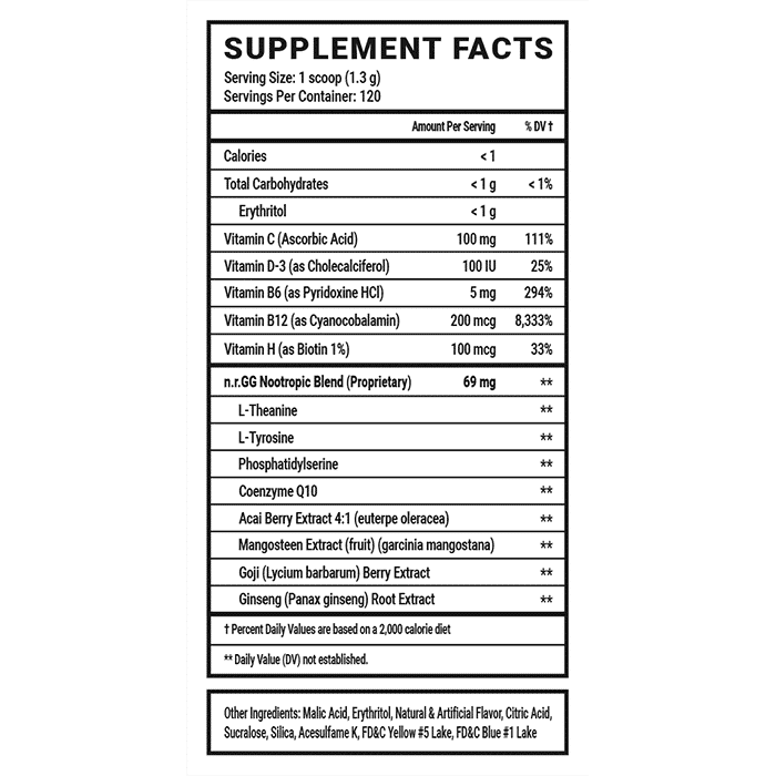 GamerSupps Ingredients