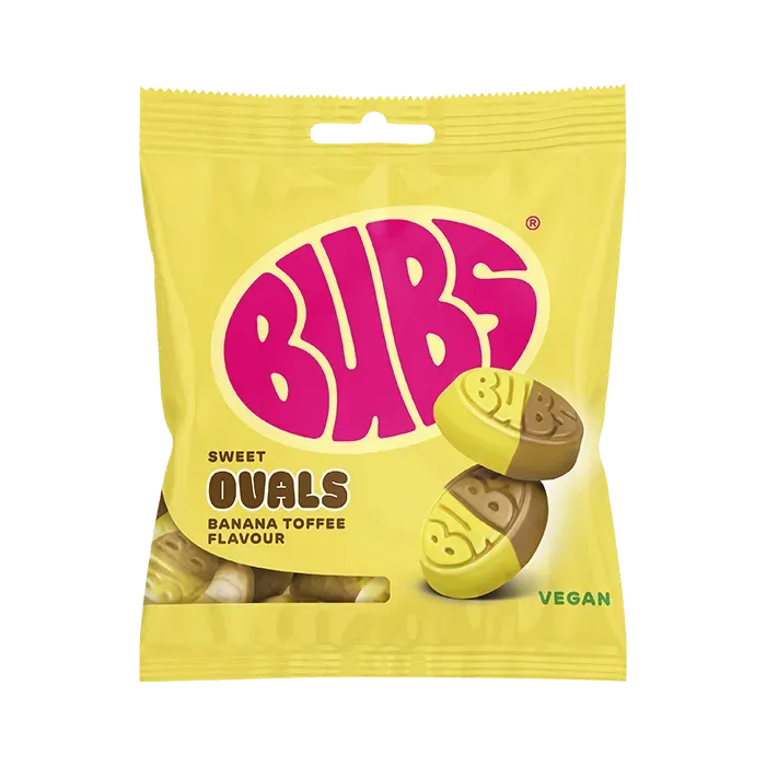 Bubs – Sweet Ovals Banana Toffee (155g)