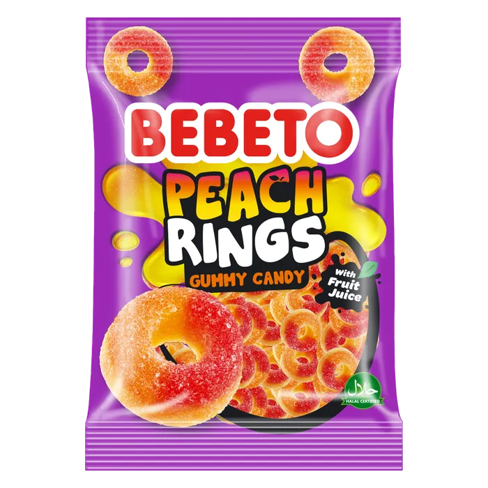 Bebeto – Peach Rings (80g)